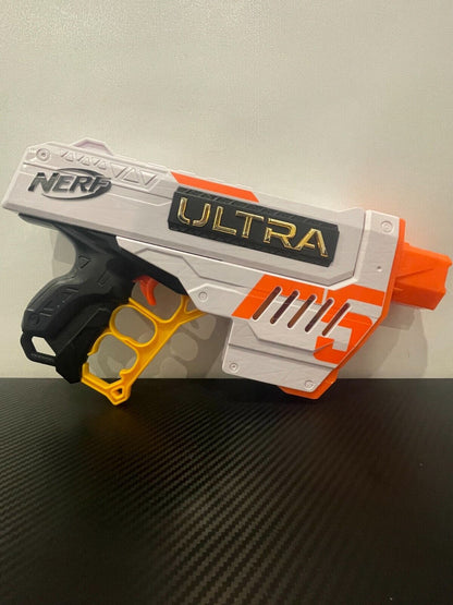 NERF Ultra Five Blaster - 4 Dart Internal Clip VG WORKS - Free Shipping - Very Good