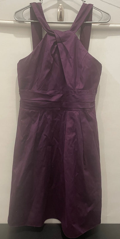 Girls David's Bridal Purple Knee Length Dress