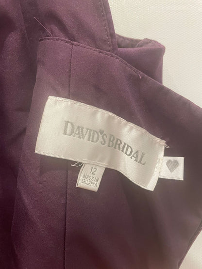 Girls David's Bridal Purple Knee Length Dress