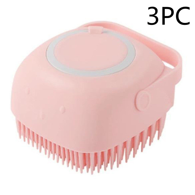 Silicone Soap Dispensing Scrubbing Brush for Dogs