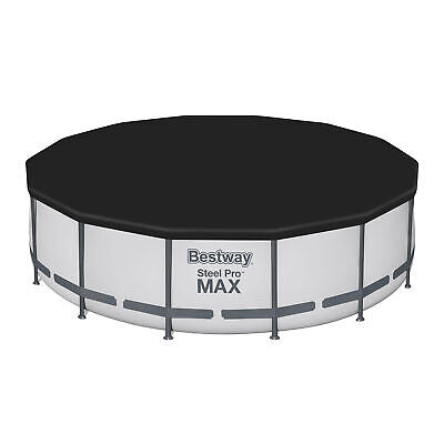 14' x 42" Bestway Steel Pro MAX Above Ground Outdoor Swimming Pool Set Gray