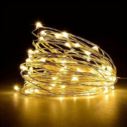 32M(105FT) 300LED Copper Wire String Lights Solar Outdoor Fairy Lights Waterproof For Christmas Garden Party New Year Decor