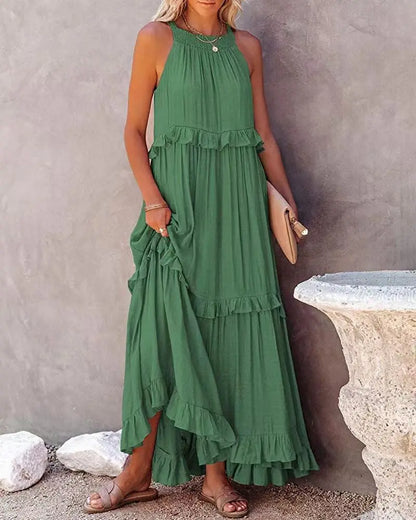 Women's Sleeveless Maxi Dress Multiple Colors