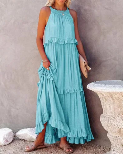 Women's Sleeveless Maxi Dress Multiple Colors