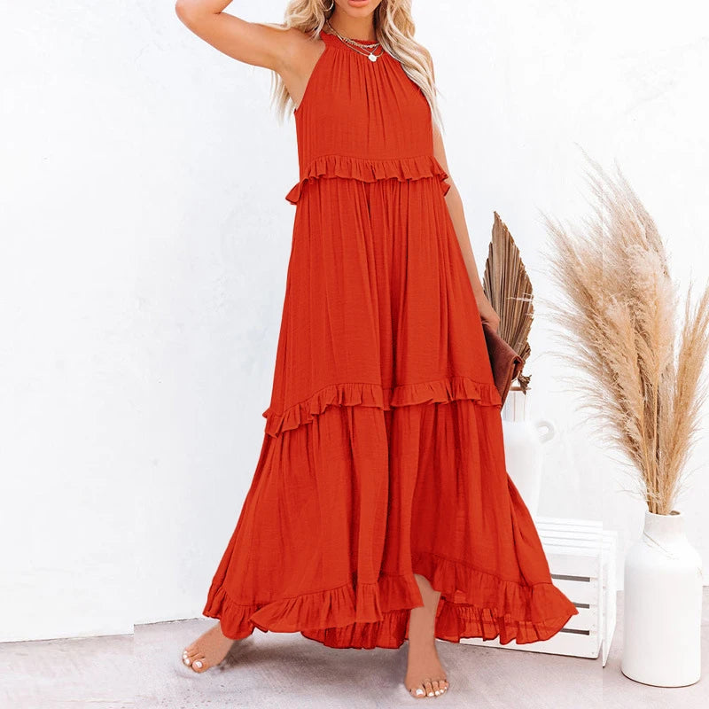 Women's Sleeveless Maxi Dress Multiple Colors