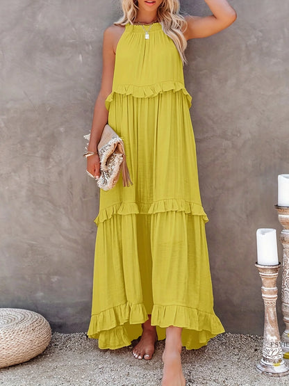 Women's Sleeveless Maxi Dress Multiple Colors