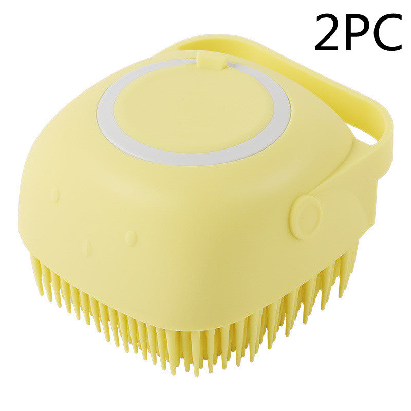 Silicone Soap Dispensing Scrubbing Brush for Dogs