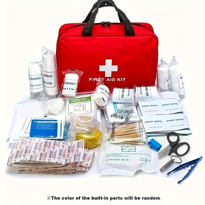 Portable First Aid Kit For Outdoor Adventures - Multi-Purpose Emergency Supplies Bag (With Essential Medical Equipment)