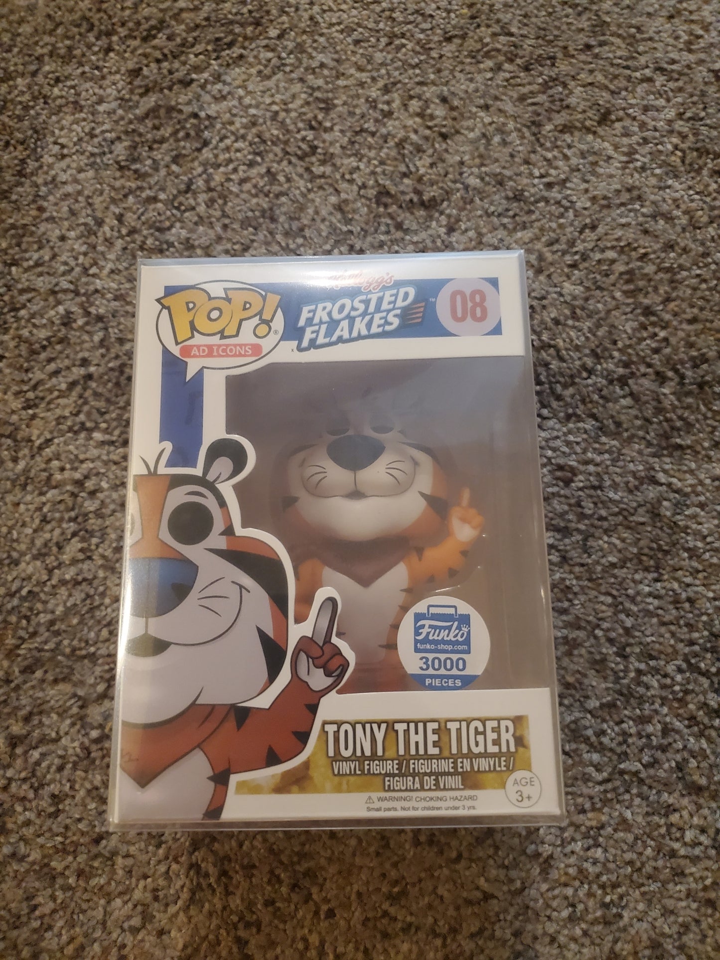 Funko Pop! Frosted Flakes Tony The Tiger Ad Icons #08 LE 3000 Excl POP Protector