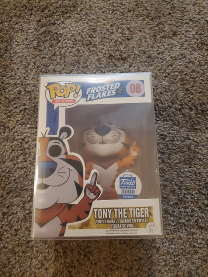 Funko Pop! Frosted Flakes Tony The Tiger Ad Icons #08 LE 3000 Excl POP Protector