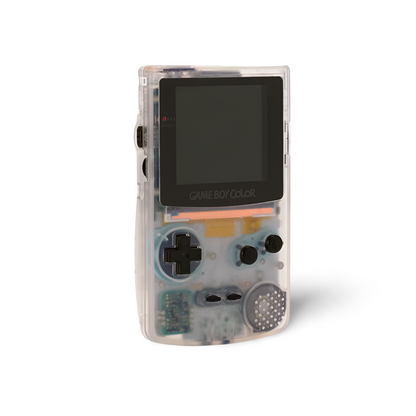 Nintendo Game Boy Color Console Transparent Clear Limited Edition Custom Backlit Enhanced IPS Screen Mod High Resolution