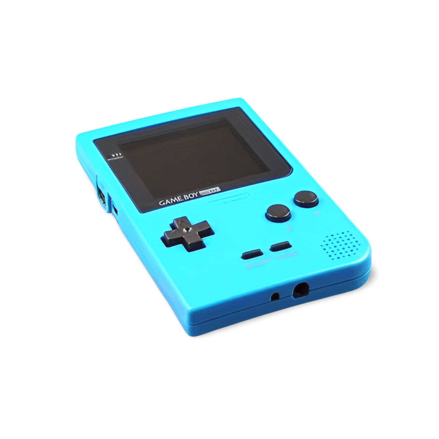 Nintendo Game Boy Pocket Blue Enhanced IPS Screen Mod High Resolution