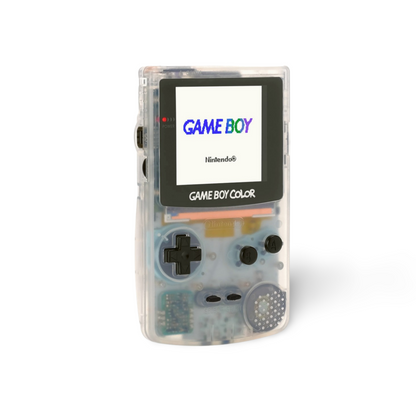 Nintendo Game Boy Color Console Transparent Clear Limited Edition Custom Backlit Enhanced IPS Screen Mod High Resolution