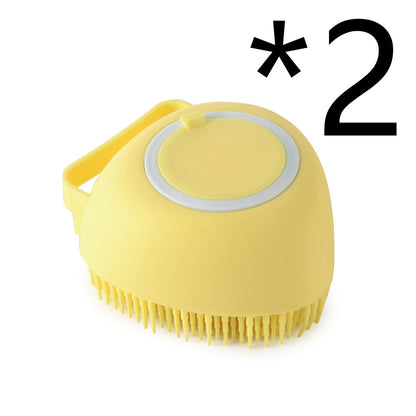 Silicone Soap Dispensing Scrubbing Brush for Dogs