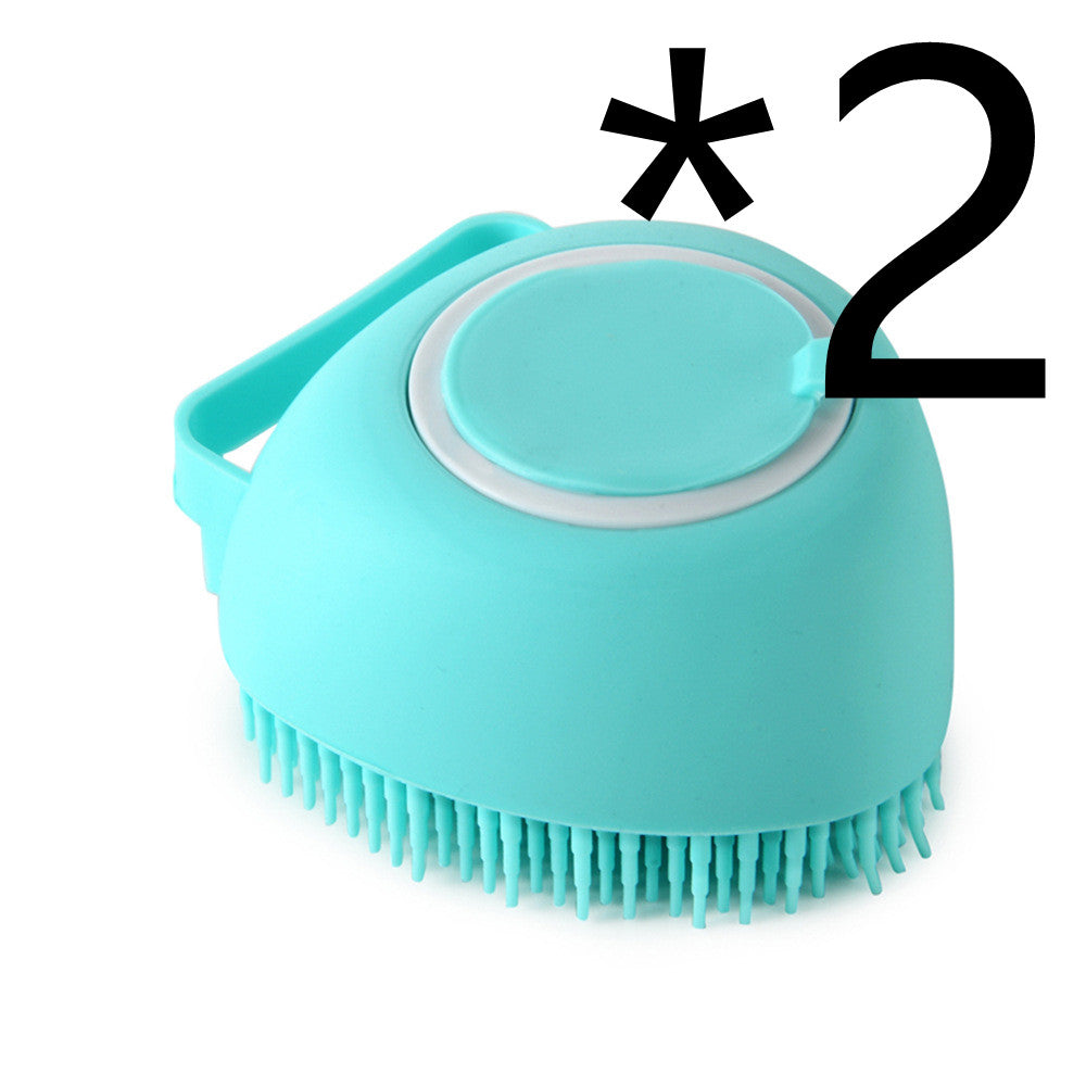 Silicone Soap Dispensing Scrubbing Brush for Dogs