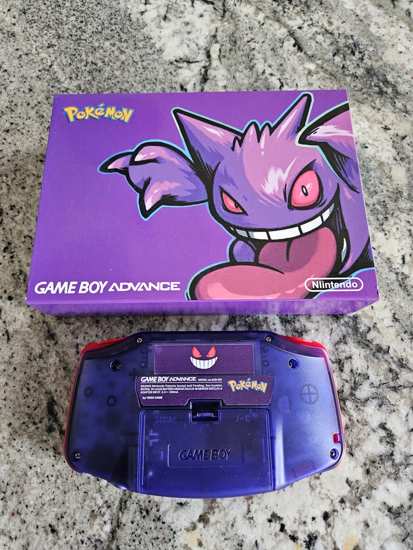 Gengar Gameboy Advance Console New IPS Screen