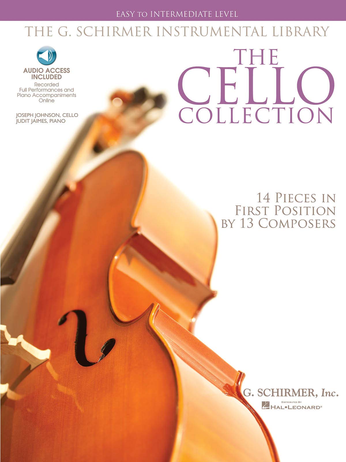 The Cello Collection Easy To Intermediate Cello/Piano G. Schirmer Instr Library Bk/Ado