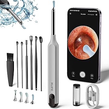 Smart Ear Cleaner Bebird X0 Wax Remover Tool ~ Otoscope 1080P HD Earpick w/ Accessories Black White