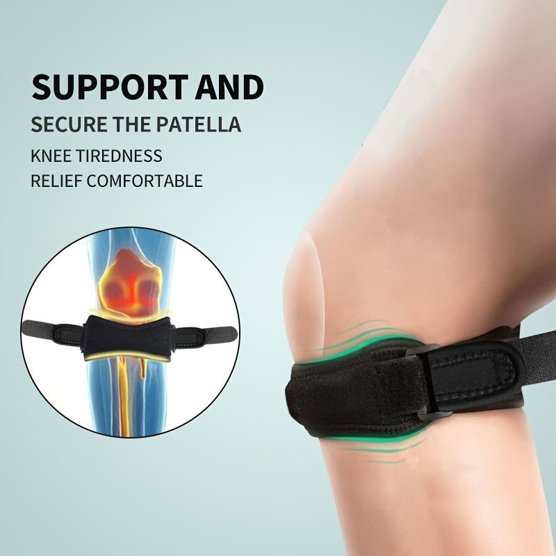 Patella Tendon Strap ~ for Patella Tendonitis/Jumpers Knee, Pressure Relief, Knee Pain, Comfortable Gel Padded