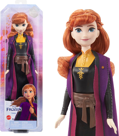 Disney Frozen Anna Fashion Doll & Accessory, Toy Inspired by the Movie Disney Frozen 2