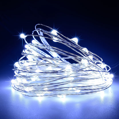 32M(105FT) 300LED Copper Wire String Lights Solar Outdoor Fairy Lights Waterproof For Christmas Garden Party New Year Decor