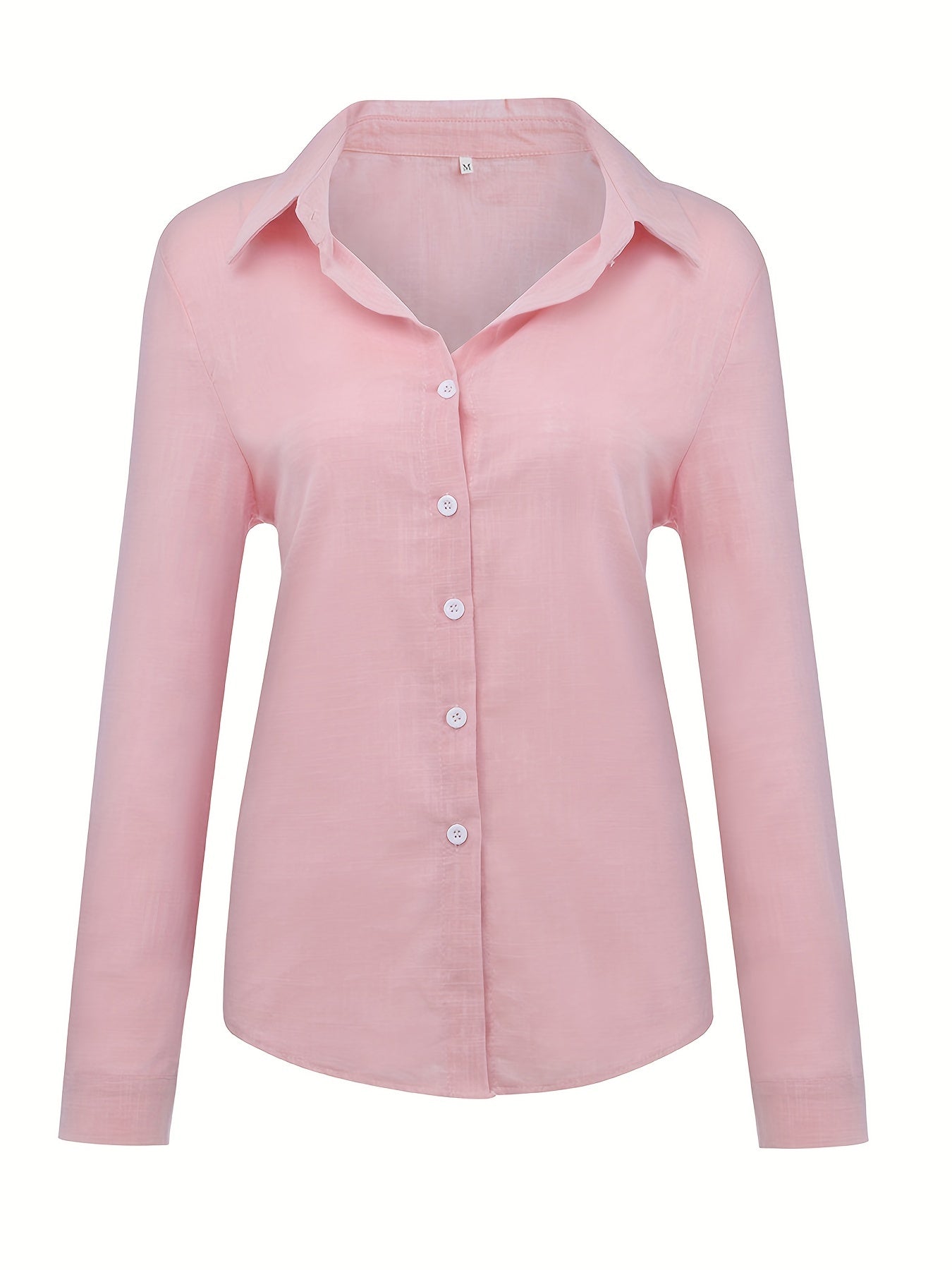 Women's Long Sleeve Linen Shirt - Casual Button Up Shirt - Spring & Fall, Various Color Options