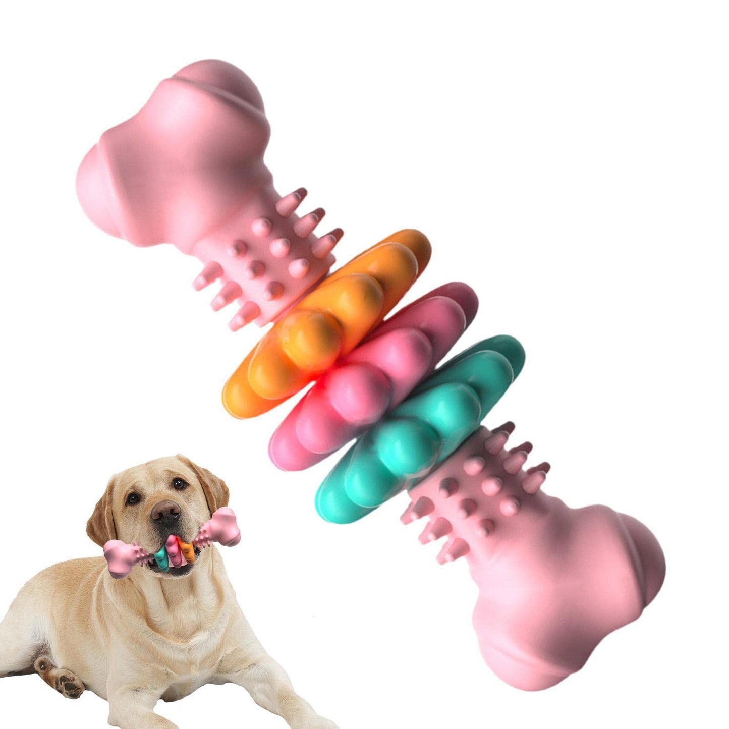 Rubber Bone Dog Chew Toy