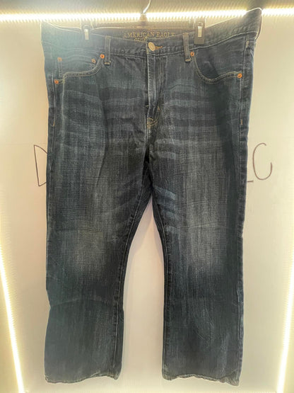 jeans azules con corte de bota american eagle para hombre talla 40x30