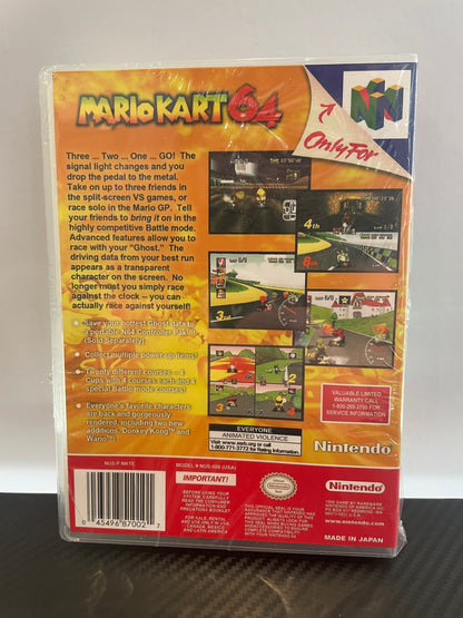 Mario Kart 64 Nintendo 64 Video Game with Box EUC