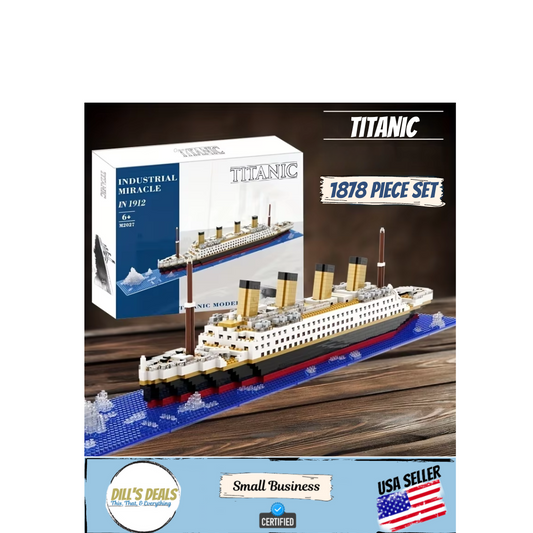 New Titanic Ship Building Blocks Minibrick Set 1878 Pcs Iceberg Shipwreck DIY