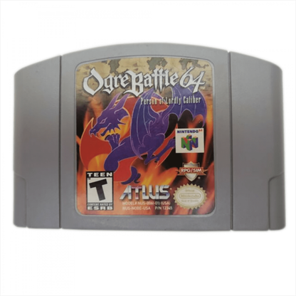 Ogre Battle 64 Person of Lordly Caliber Nintendo 64 N64 Video Game