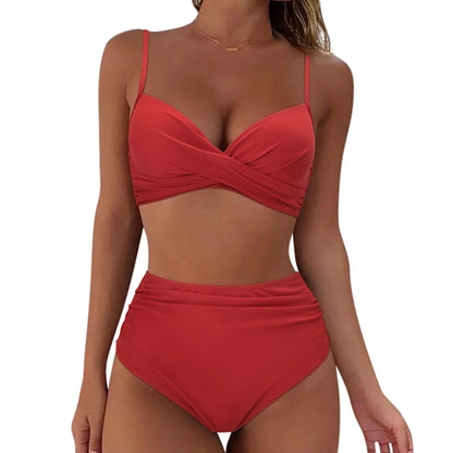 High Waist Bikini Padded Push Up Bikini Set