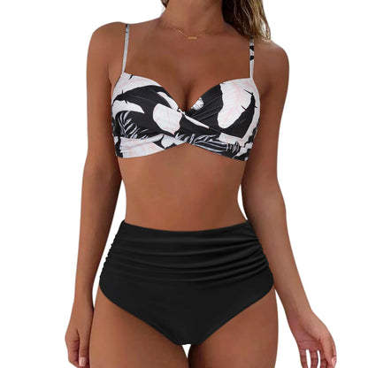 High Waist Bikini Padded Push Up Bikini Set