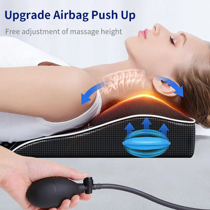 Electric Shiatsu Neck & Upper Back Back Heating Body Massager ~ Traction, Heating, Vibrating, Multi-Functional