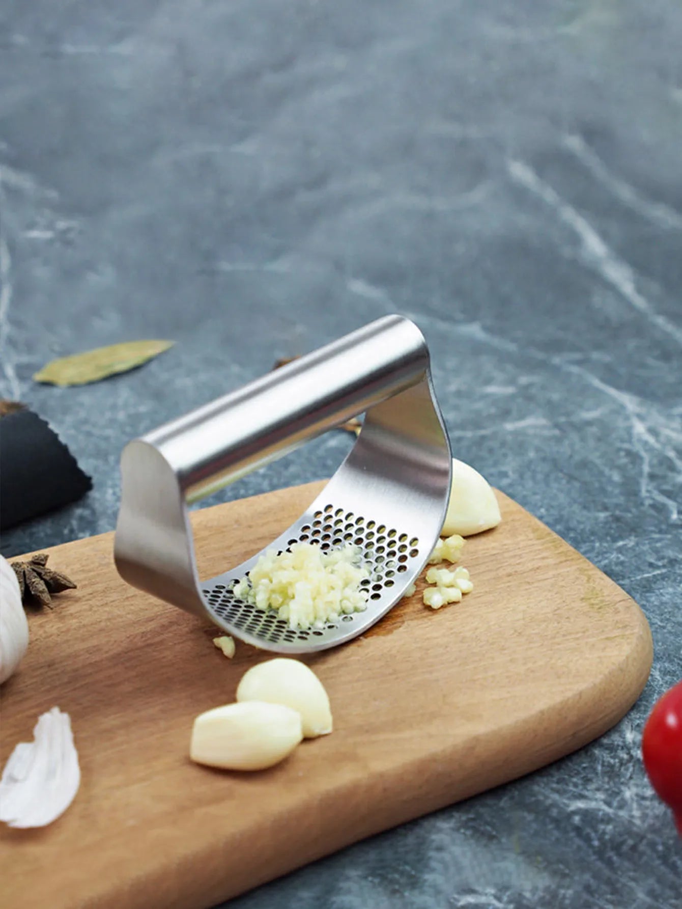 Manual Stainless Steel Garlic Mincer Garlic Crusher