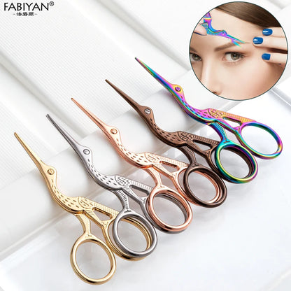 Retro Stainless Steel Beauty Scissors Grooming Trimmer Eyelash Nose Facial Hair Remover Nail Scissors