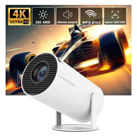 Magcubic Projector HY300 Pro 4K Android 11 Dual Wifi6 Home Cinema 260 ANSI