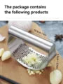 Manual Stainless Steel Garlic Mincer Garlic Crusher