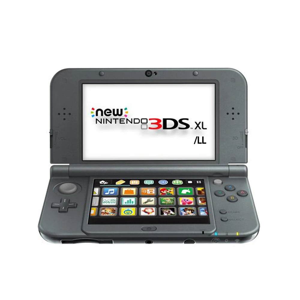 Nintendo 3DS XL Console Black Custom Mods IPS LCD Screen 1280x720 Resolution