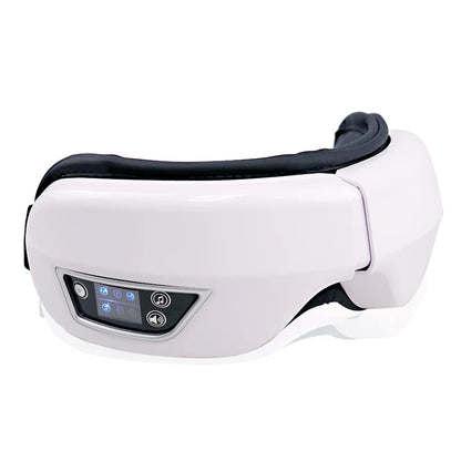 Smart Eye Massager w/ Heat ~ Air Pressure Vibration Compression for Headaches & Relaxation, Bluetooth, Music, Foldable & Portable