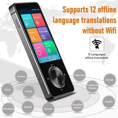 M9 Portable Audio Translator ~ Smart Translation, Online/Offline use, 107+ Languages, Photo Translate, AI Voice