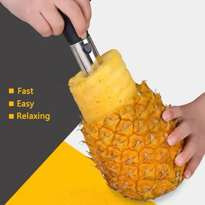 Ergonomic Pineapple Slicer Peeler/Cutter ~ Easy-Use Pineapple Extraction Spiral Cut