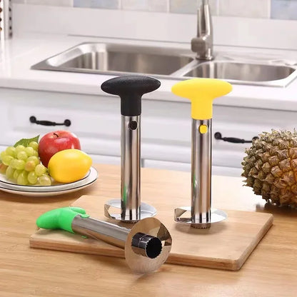 Ergonomic Pineapple Slicer Peeler/Cutter ~ Easy-Use Pineapple Extraction Spiral Cut