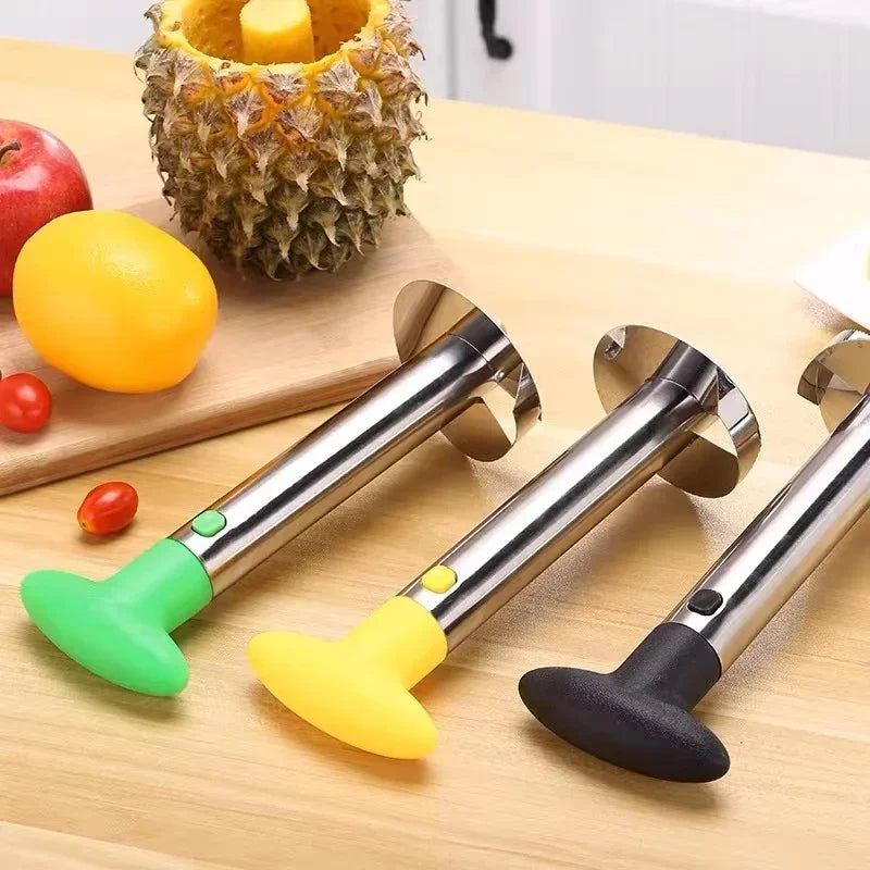 Ergonomic Pineapple Slicer Peeler/Cutter ~ Easy-Use Pineapple Extraction Spiral Cut