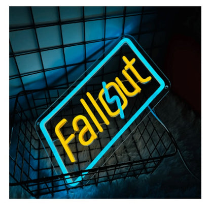 Fallout - Neon LED Light Sign 13.7x6.7 inch - for Game Room, Gaming Decor Night Light