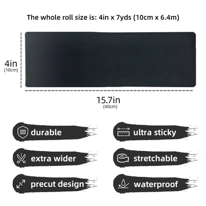 Pre-Cut Turf Tape ~ for Sports Injury Prevention, turf burn, scrapes, abrasions Colors in Black or White