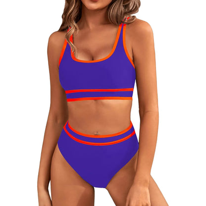 High Waist Two Piece Tankini Swimsuit