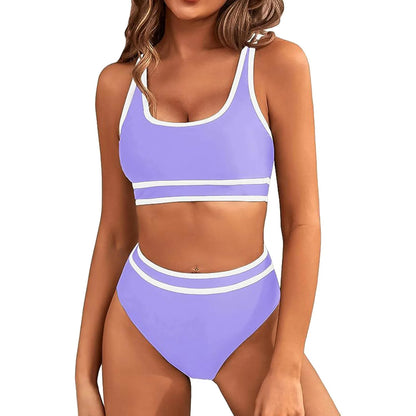 High Waist Two Piece Tankini Swimsuit