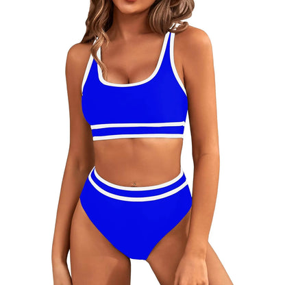 High Waist Two Piece Tankini Swimsuit