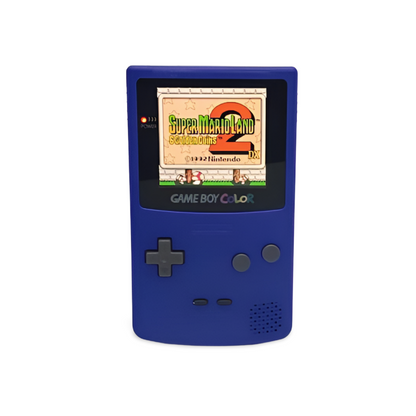 Nintendo Game Boy Color Purple Edition Custom Backlit Enhanced IPS Screen Mod High Resolution